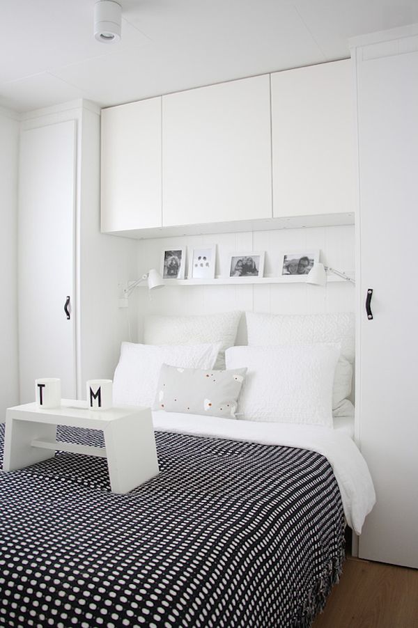 white-bedroom-furniture-black-accents-blanket-and-accessories