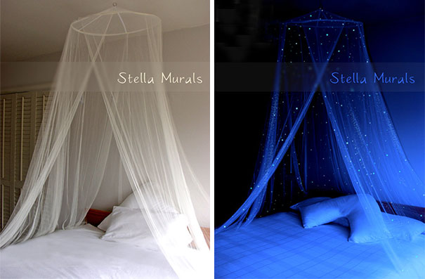 Glow In The Dark Starry Bed Canopy