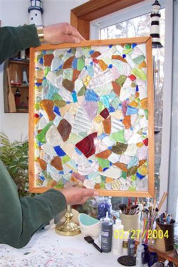 Sea Glass Crafts Window Hanging: