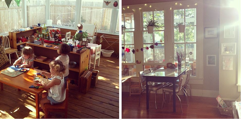 Sunlight-Drenched Toddler Montessori Classroom