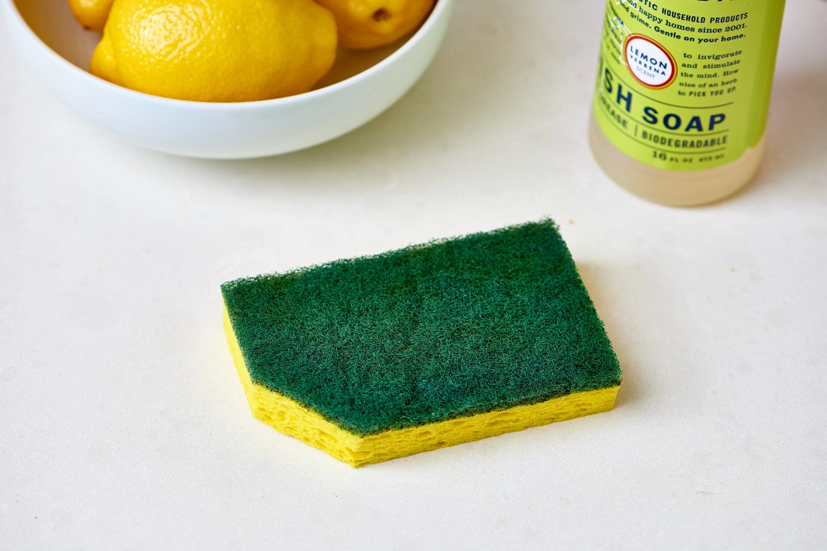 Cut A Corner Off Your Sponge
