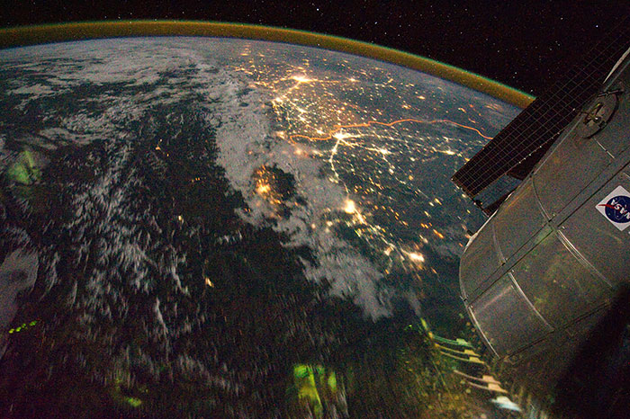 India And Pakistan Border Visible From Space