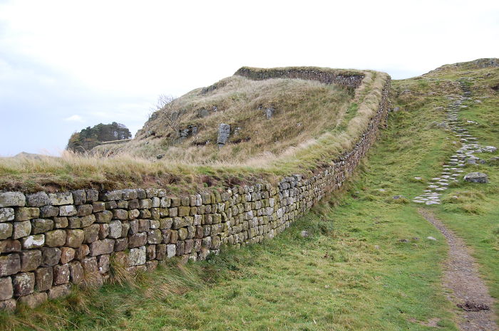Hadrian's Wall Scotland - England ( Built Because The Romans Were Afraid Of The Scots)