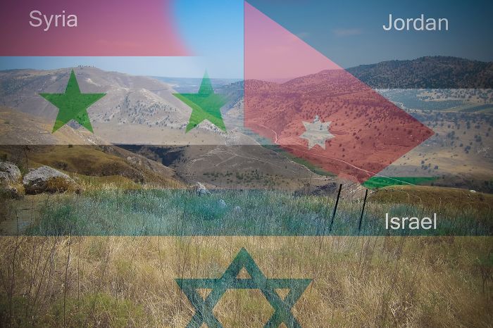 Syria - Jordan - Israel At Golan Heights