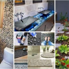 35+ Amazing Ideas Adding River Rocks To Your Home Design