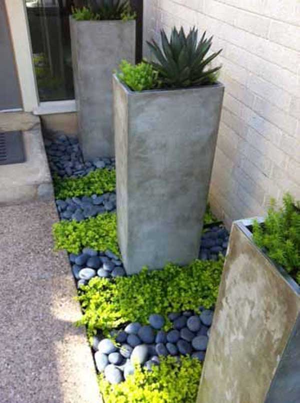 35 Amazing Ideas Adding River Rocks To, How To Add River Rock Landscaping