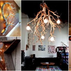 20+ Beautiful DIY Wood Lamps And Chandeliers That Will Light Up Your Home