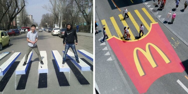 Unbelievable Pedestrian Crossing Street Art