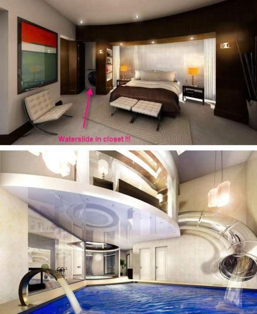 Wake Up, And Use The WATERSLIDE In The Closet. Your Day Would Officially Be Fantastic.