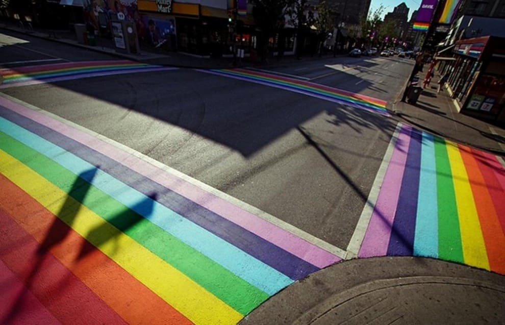 An Upbeat Rainbow Crosswalk In Vancouver