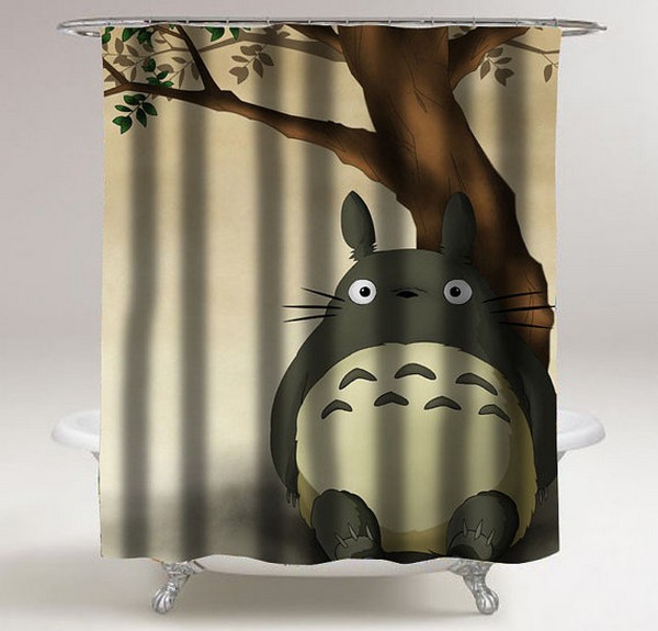 This Totoro shower curtain is a must-have for fans everywhere! Find it here.