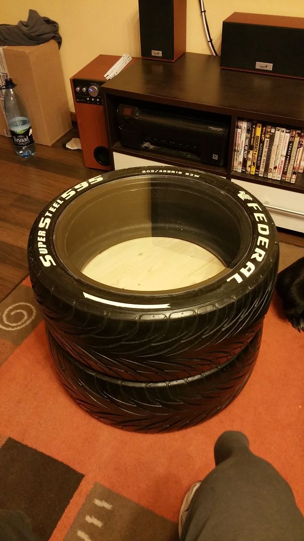 Tires Coffee Table Storage