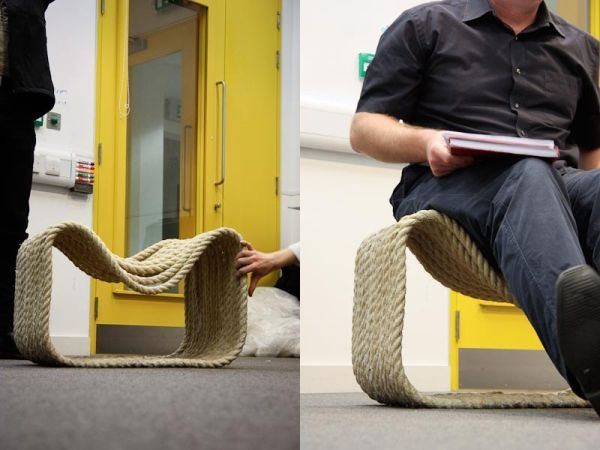 A Chair Made From 80 Meters Of Rope