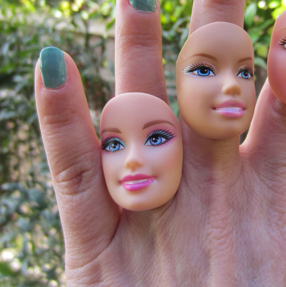 Barbie Doll Face Ring