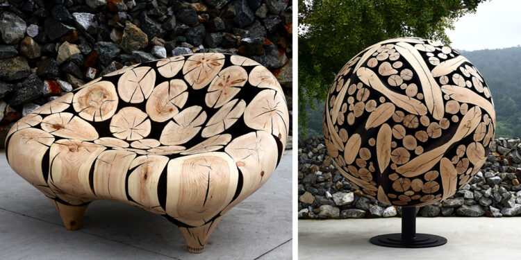 Discarded Tree Trunks Turned Into Stunning Wood Sculptures By Jae-Hyo Lee