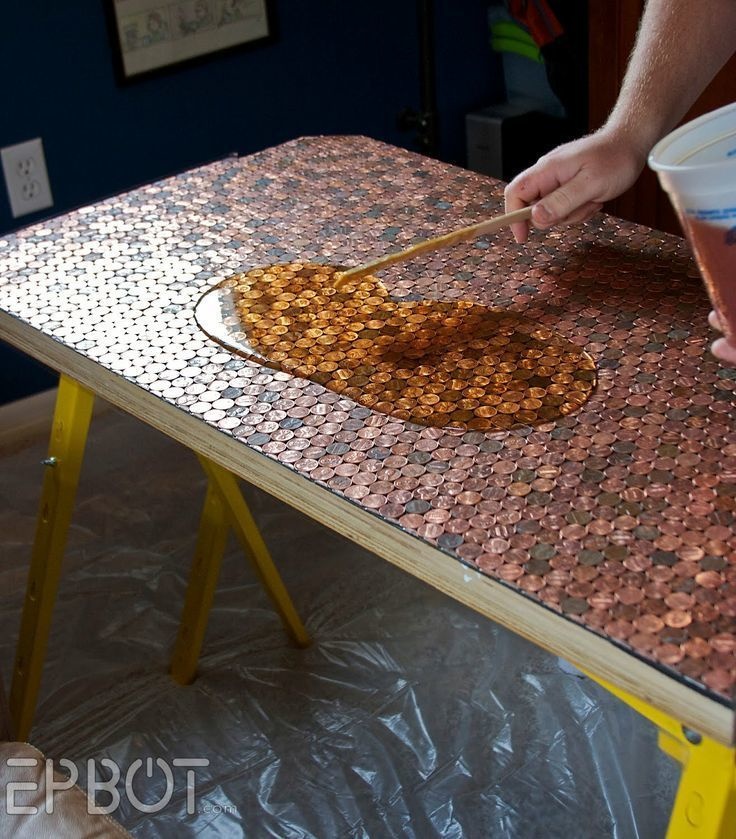 A Mosaic Penny Table