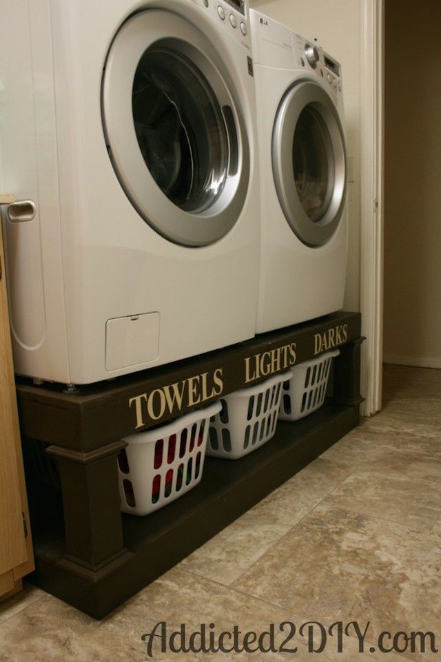 Add More Space Under Your Washer And Dryer With A Pedestal.
