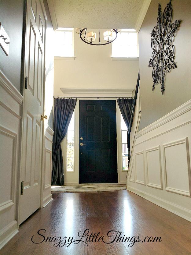Wainscoting The Entryway Is An Elegant Welcome.