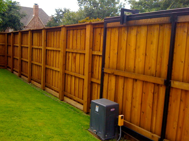 Fence The Backyard To Give More Privacy.