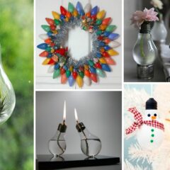 20+ Awesome DIY Ideas For Recycling Old Light Bulbs