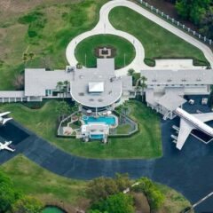 John Travolta’s House Is A Functional Airport With 2 Runways For His Private Planes