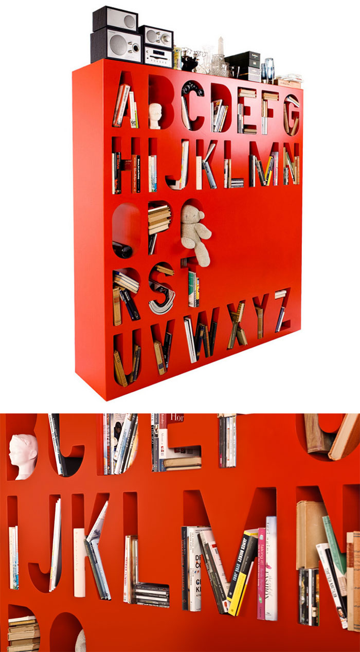 Alphabet Bookcase