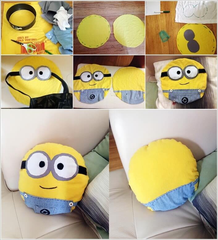 Sew Some Cute Minion Pillows for Your Kids' Room or Living Room
