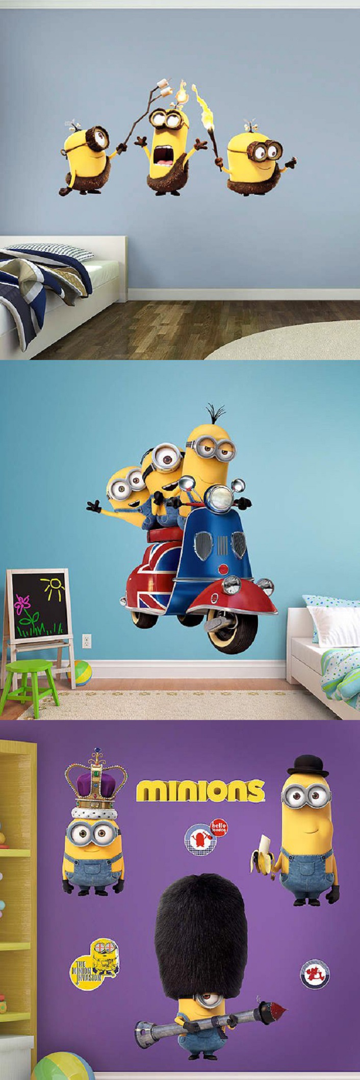 Minions British Invasion Collection Wall Decal