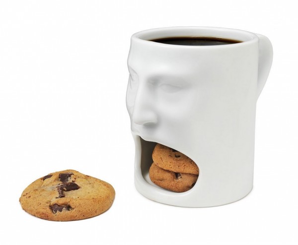 A little creepier than the previous offering, this mug still has a perfect place for chocolate chip indulgence.