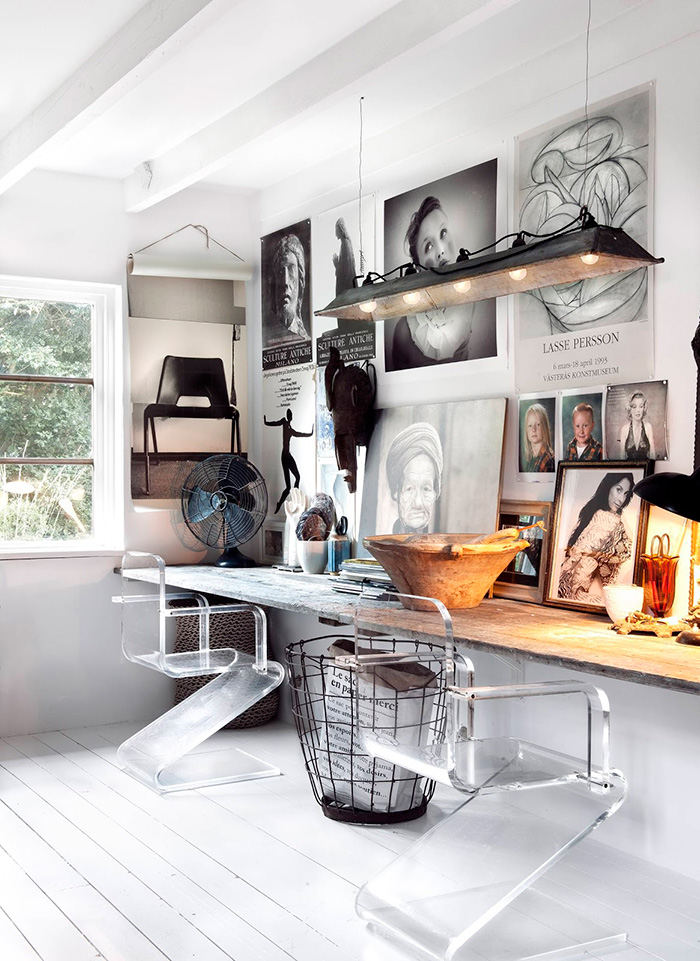 A Few Family Photos On The Wall, Above Your Desk, Or In Work Area, Can Make This Space More Personalized. They Can Be Made In Black And White For A More Artistic Touch.