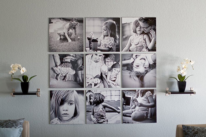 50 Cool Ideas To Display Family Photos On Your Walls Architecture Design - Black And White Photo Wall Ideas