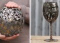 Artist Turns Old Keys And Coins Into Recycled Art