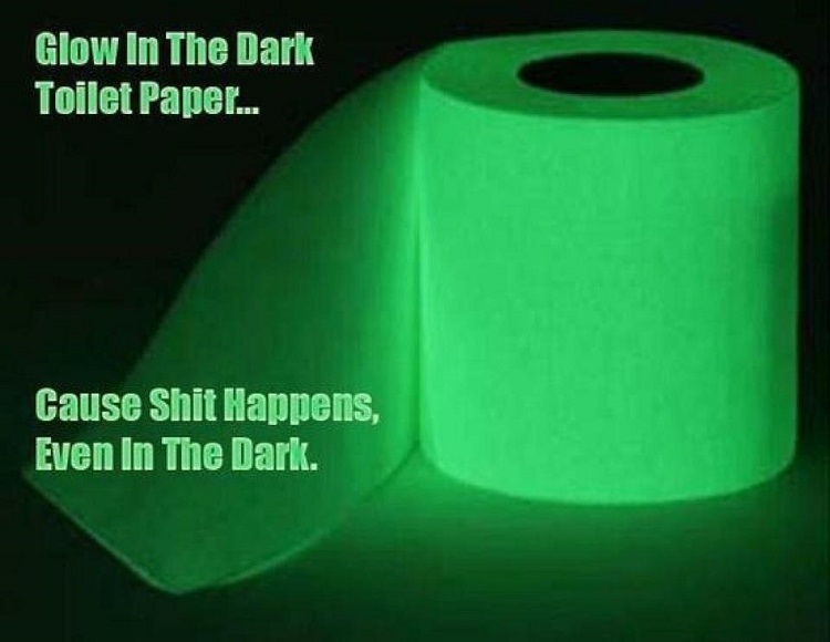 This Glow In The Dark Toilet Paper