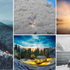 70+ Lonely Little Houses Lost In Majestic Winter Scenery