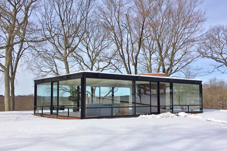 Philip Johnson’s Glass House, New Canaan, Connecticut.