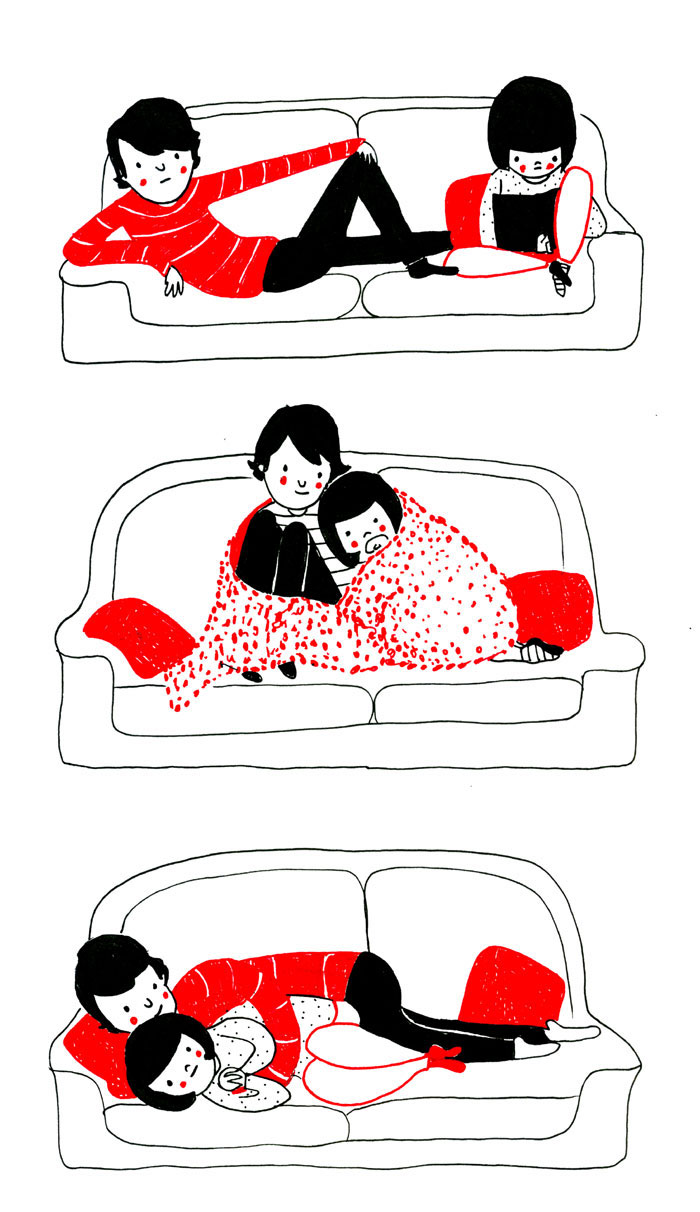 It's when you know your favorite cuddling positions