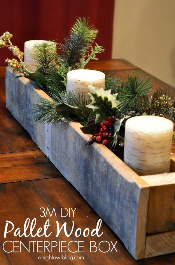 wood decorate christmas recycled box tutorial