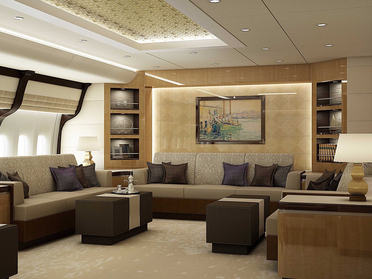 The 747-8 can be customized any way the client likes.