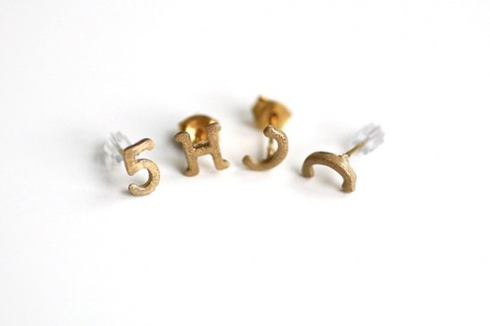 Alphabet Earrings
