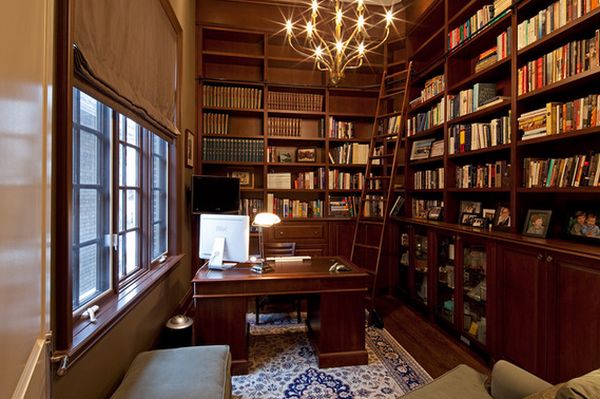 Your home library can also be your home office and you can make it look professional