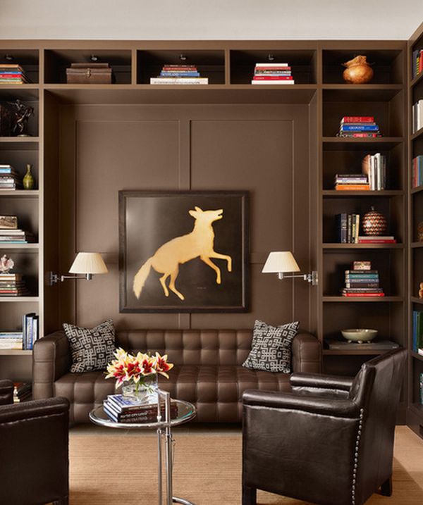 Brown can be modern too as long as the décor is simple