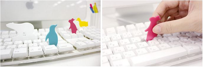 Little critters to keep your keyboard clean.
