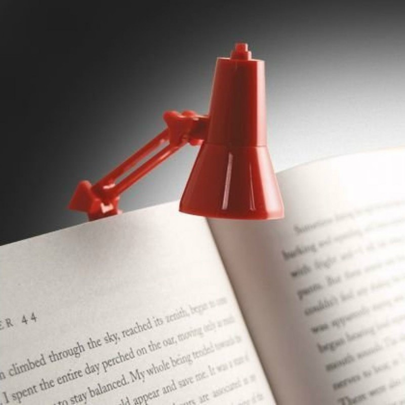 A petite lamp to help you read at night.