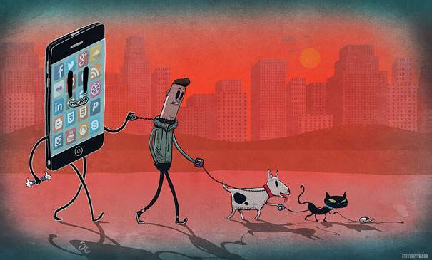 AD-Satirical-Illustrations-Show-Our-Addiction-To-Technology-23