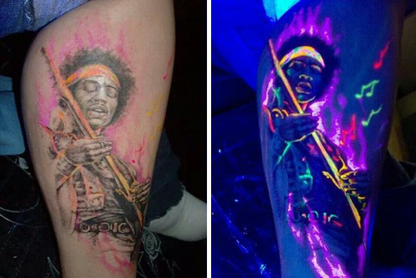 30 Glow In The Dark Tattoos Thatll Make You Turn Out The 