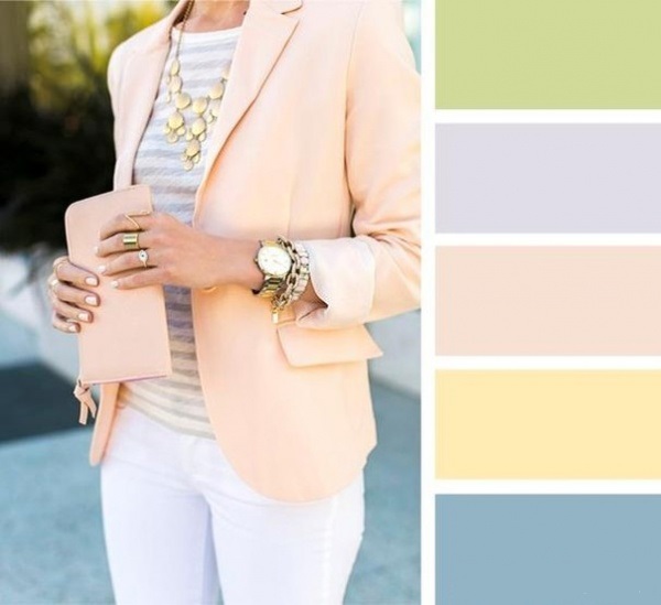 Pastel colors for a fresh look