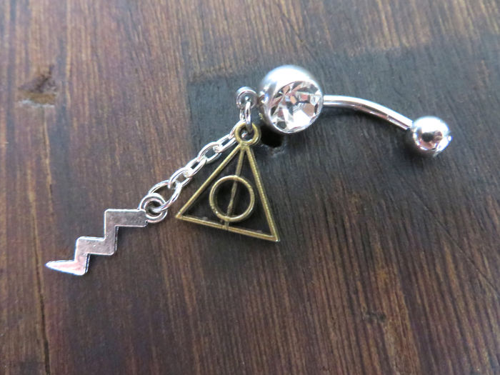 Deathly Hollows Belly Button Ring