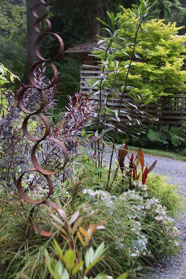 Outdoor Rusted Metal Projects, Metal Garden Art Diy