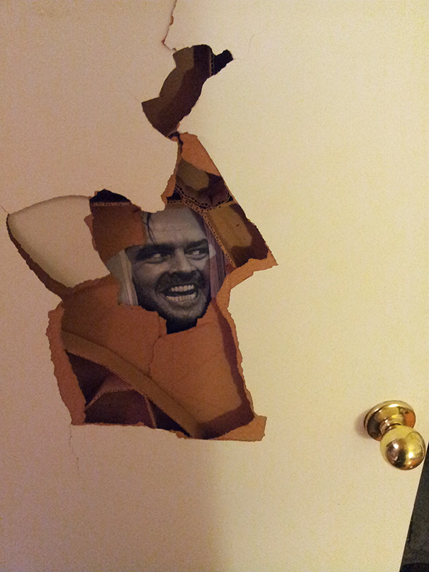 Roommate Punched A Hole In His Door. I Fixed It