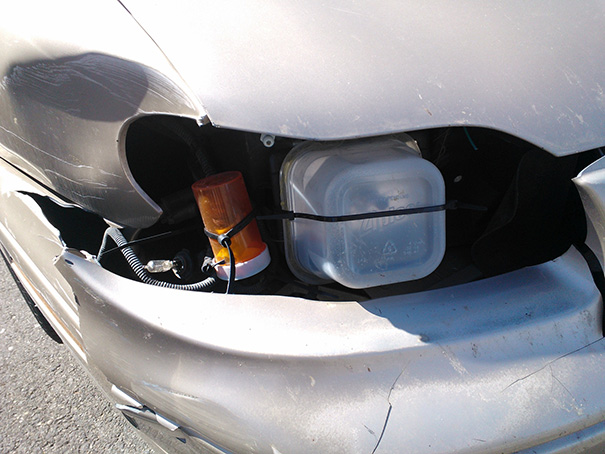 That's One Way To Fix Your Headlight
